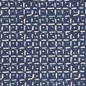 Diaz Azure Cotton Linen Blend Blue Geometric by Lacefield Designs Shop Zimman's Fabric