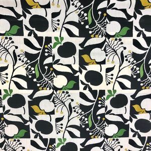 Elsa Black Mustard White Yellow Green 100 Percent Cotton Shop Zimman's Fabric