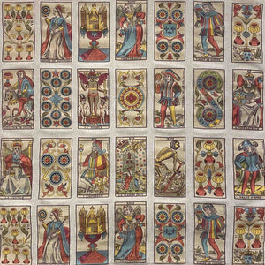 Design Legacy Tarot Cards Multicolor Designer 100 Percent Linen by Design Legacy Shop Zimman's Fabric