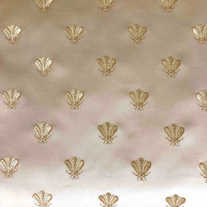 Open image in slideshow, Napoleonic Bee Cream Cotton Rayon Blend Cream Gold Embroidery Shop Zimman&#39;s Fabric
