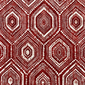 Ibiza Flame by Berkshire Home 100 Percent Cotton Red Geometric Shop Zimman's Fabric