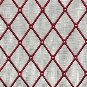 Kessler Red Cotton Embroidery Red Geometric Shop Zimman's Fabric