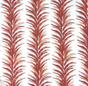 Palm Coral Floral Drapery Weight Cotton/Linen Digital Print Red Orange Shop Zimman's Fabric
