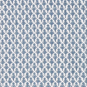 Ponce Blueridge Cotton Linen Blend Blue White Geometric Shop Zimman's Fabric